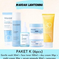 Wardah Lightening Paket Lengkap Skincare Wardah 1 Set Komplit
