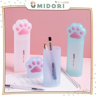 [MIDORI] 1pcs CAT PAW Pencil Case 3D Storage Stationery Cute Minimalist Aesthetic - F0220