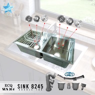 The Stars ECQ 8245  3mmThickness High Quality Kitchen Sink Stainless (Silver) 82x45x22