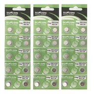 [SG] SUNCOM AG3 SR41SW LR41 392 Alkaline Button Battery (30 Pieces)