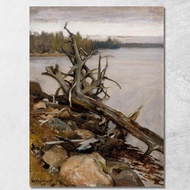 Dead Pine In The Water Eero Järnefelt ejr5 Prints On Canvas
