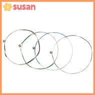SUSANSU Full Set Violin String, Mixed Colors Stainless Steel Wire Violin Strings Set, Professional V