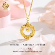 CHOWGoldsmith 999 2.6g Pure Gold Möbius Pendant 24K Gold Necklace Solid Gold Charm