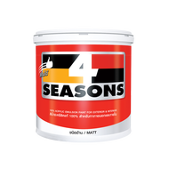 สีน้ำ โฟร์ซีซั่น ภายใน ด้าน ภานนอกด้าน กึ่งเงา 8341 , 8346 , 8361 4SEASON MATT INTERIOR TOA COLOR WO
