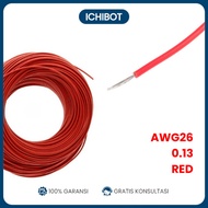 MERAH AWG26 Red Flexible Silicone Cable Fiber 0.13 26AWG AWG 26