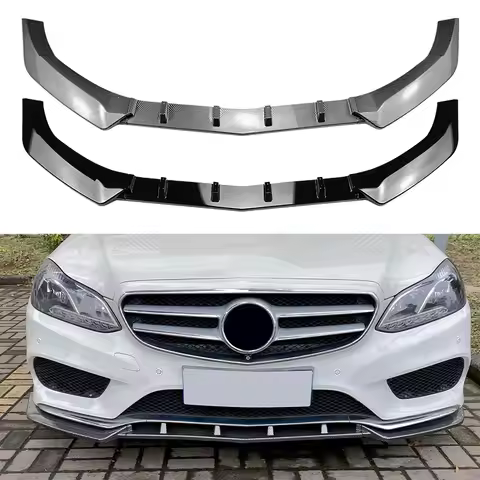 Car Front Bumper Spoiler Lip Shovel Lower Splitter Blade For Mercedes E-class 2013-2015 W212 E250 E3