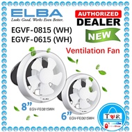ELBA GLASS MOUNTED VENTILATION FAN EGVF-E0615(WH) 6" / EGVF-E0815(WH) 8" GLASS EXHAUST FAN