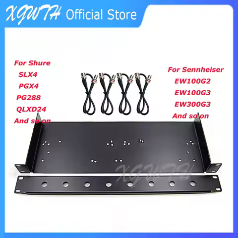 SLX4 PG24 PG288 EW100G2 G3 Wireless Microphone Rack Mounting Bracket Rack Kits For Sennheiser Shure 