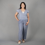Hamzah Batik - V-Neck Blouse Trousers