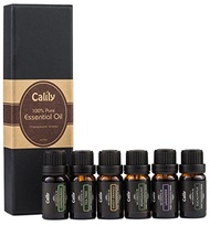 Calily Aromatherapy Essential Oil Set， 6 Bottles/10ml each (Lavender， Tea Tree， Eucalyptus， Lemongra