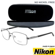 Nikon Glasses Model NC 1390 C-2 Gray Full Frame Spring Legs Nickel-Free Material Comfortable To Wear