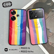 Glass Softcase For poco F6 & poco F6 PRO - Cellphone Case poco F6 & poco F6 PRO [T24].