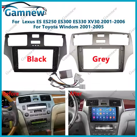 9 Inch Car Frame Fascia Adapter For Lexus ES ES300 ES250 ES330 XV3 Toyota Windom Android Fitting Pan