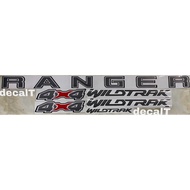New Ranger 4x4 Logo Sticker Full Set for High-End Cars.