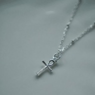 基督信仰系列-迷你安卡十字架項鍊 SV925 純銀 生命之符