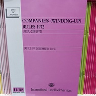 COMPANIES (WINDING-UP] RULES  1972 - ILBS - DECEMBER 2024