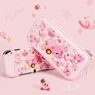 Switch Case Hard Cover Star Kirby Carrying Case Switch JOY-CON Thumb Grip Cap For Nintendo Switch OLED/Switch Lite Protective Case Storage Bag Card Box
