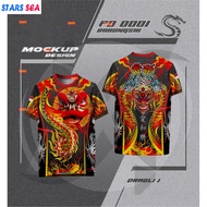 China Lion Dance Dragon Dance T-shirt Customized Lion Dance T-shirt Team Clothing South Lion Dance D