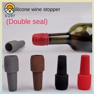 SUERHD Red Wine Sealer, Reusable Silicone Wine Bottle Stopper, Creativity Wine Tools Sparkling Wine 
