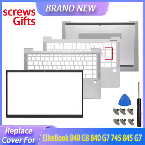 Replace Upper Top Cover Bottom Case For EliteBook 840 G8 840 G7 745 845 G7 Aero G8 Laptop Front Beze