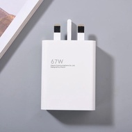 67W Fast Charger HyperCharge Adapter + Type-C Cable for Xiaomi Redmi POCO Phones