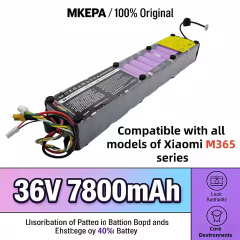 36V 7800mAh lithium battery compatible with M365/M365 Pro, safe, durable and has strong battery life