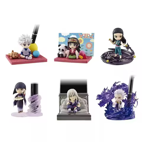 Original Desktop 05 HUNTER×HUNTER Animation Peripheral Toys Killua Alluka Illumi Gacha Anime Action 