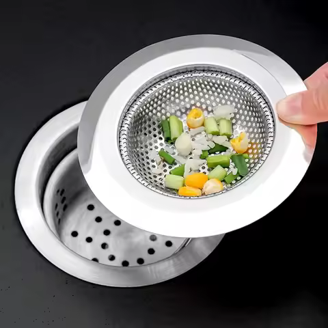 Flume Filter Hat Shape Mesh Sink Strainer Filter Anti-clogging Mesh Fine Stainless Steel Sink Strain