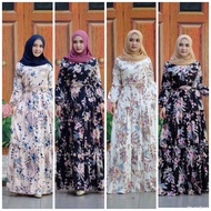 Dress Kembang Dress Tingkat Dress Ruffle Dress Muslimah Jubah Moden Dress Wawa Zainal