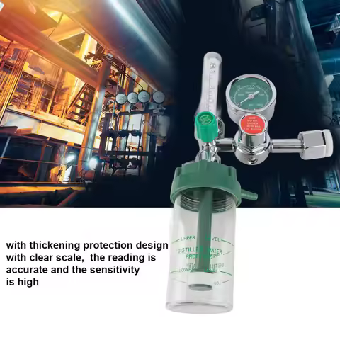 Oxygen Pressure Reducer 0‑100mpa Air Flow Regulator Professional Oxygen Gas Pressure Reducer Gauge M