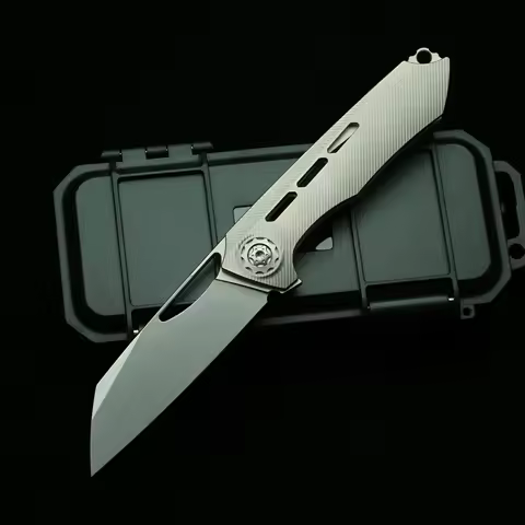 LEMIFSHE New Neutralizer Folding Knife 154CM Steel Titanium Alloy Handle Outdoor Camping Hunting Sur