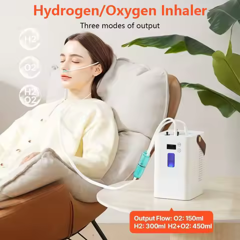 99.99% Purity Portable Hydrogen Inhalation Machine 450ML PEM Hydrogen Nano Gas Generator Electrolysi