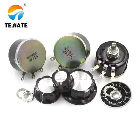 WX112 WX050 5W single turn wire wound potentiometer 100R 1K 2K2 4K7 10K 22k 47k