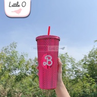 LITTLE O Tumbler Barbie Tumbler Cangkir Jerami Durian Cup Diamond Crystal Jawel Model Limited Editio