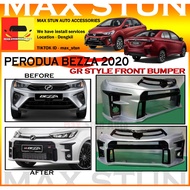 PERODUA BEZZA 2020 GR STYLE FRONT BUMPER MATERIAL FIBER GR SPORT LOOK FRONT BUMPER (GR) FIBER BUMPER DEPAN  CAR BODYKIT