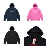 Supreme x Swarovski MOTION LOGO Hooded Sweatshirt 幻影Logo 施華洛世奇聯名水晶燙鑽加絨寬鬆連帽衛衣