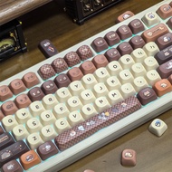 Coffee Cat Keycaps MOA Profile 120 Keys PBT Dye Sublimation Wooting Aula F75 RK100 Mechanical Keycap