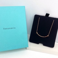 Tiffany & Co. T&Co 玫瑰金 18K金 Smile 微笑項鍊 項鍊 T系列 小號