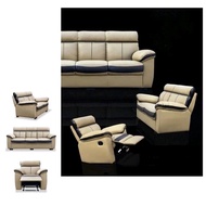 Recliner Sofa Set 3+2+1 Lounge Chair 🔥Casa Leather PREMIUM🔥Offer Price🔥