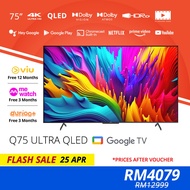 PRISM+ Q75 Ultra 4K QLED Google TV 75 inch Quantum Colors