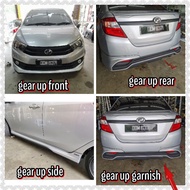 perodua bezza gear up bodykit free garnish