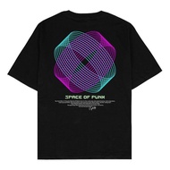 Retro black degraded classic men's Original street American retro fashion print oversized T-shirt