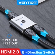 Vention HDMI 2.0 Splitter Switch 4K 60Hz Bi-Direction 1x2/2x1 Adapter for TV Xiaomi Xbox Series X PS