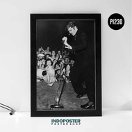 Elvis Presley Concert Monochrome Band Music Poster