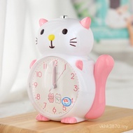 Bedside Children Student Cartoon Silent Alarm Clock Speaking Alarm Clock Creative Words Multifunctio