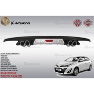 ₪✷TOYOTA VIOS GENERATION 4 2019-2021 REAR BUMPER DIFFUSER BLACK SILVER COMBINATION/REAR DIFFUSER