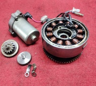 ชุดสตาร์ทมือ Kawasaki ksr 112 รุ่นใหม่แท้มือสอJได้ครบตามรูป