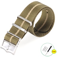 Nylon Braided Watch Band NATO Zulu Nylon for Small Red Flower Watchstrap Replacement Bracelet for Tu