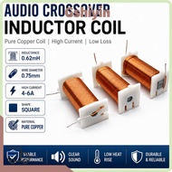 GSHIYMY Audio Inductor Coil, 0.75mm 0.62MH Speaker Crossover Inductor Coil, Durable Pure Copper 4-6A
