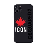 Dsquared2 case red maple leaf iphone icon case D30 iphone 17 16promax 16pro 16 11/12/13 14 15 pro pl